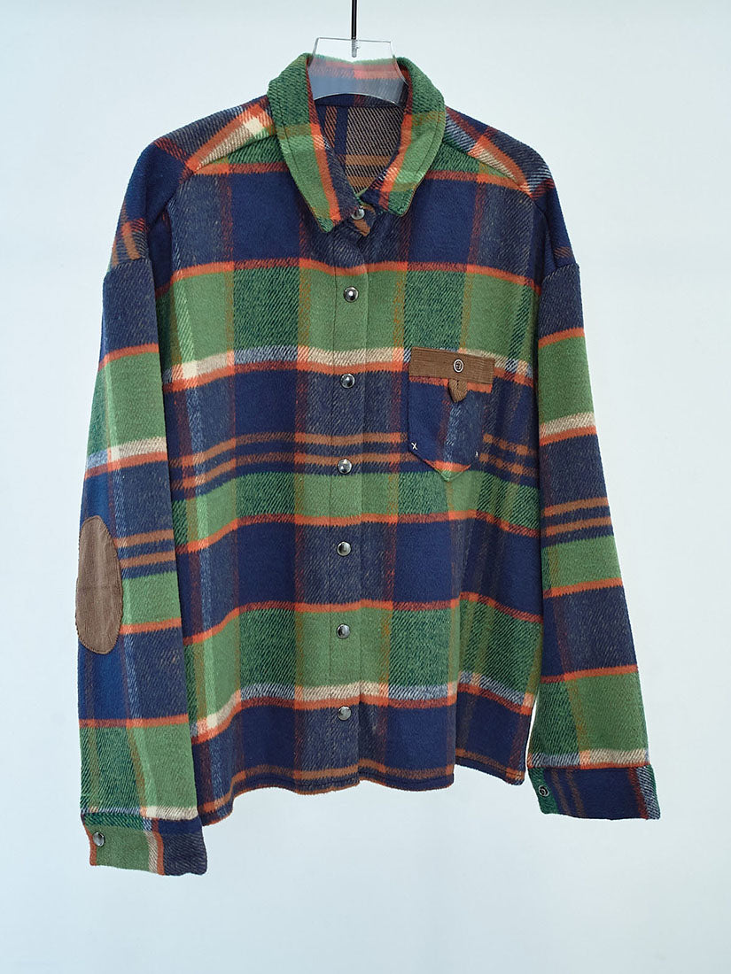Snap Button Tartan Shirt (2 Colours)