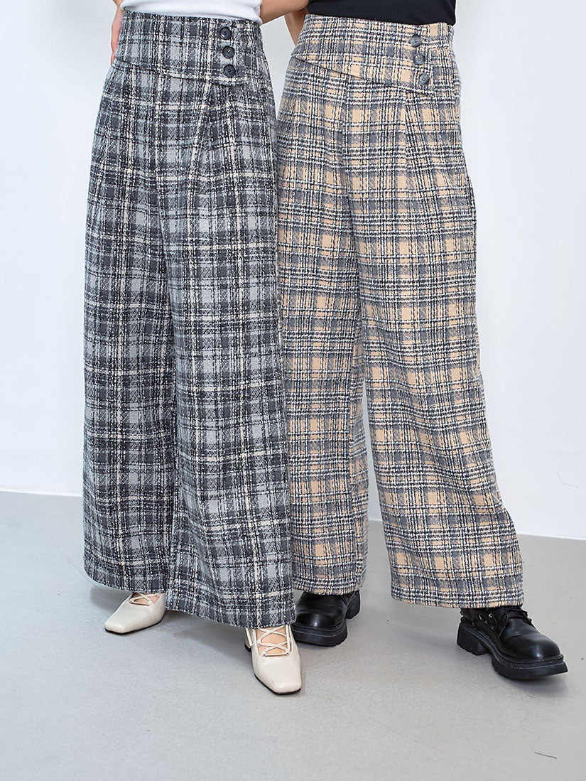 Woollen Tweed Pants (2 Colours)