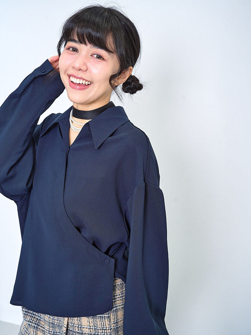 Wrap Drape Shirt (2 Colours)