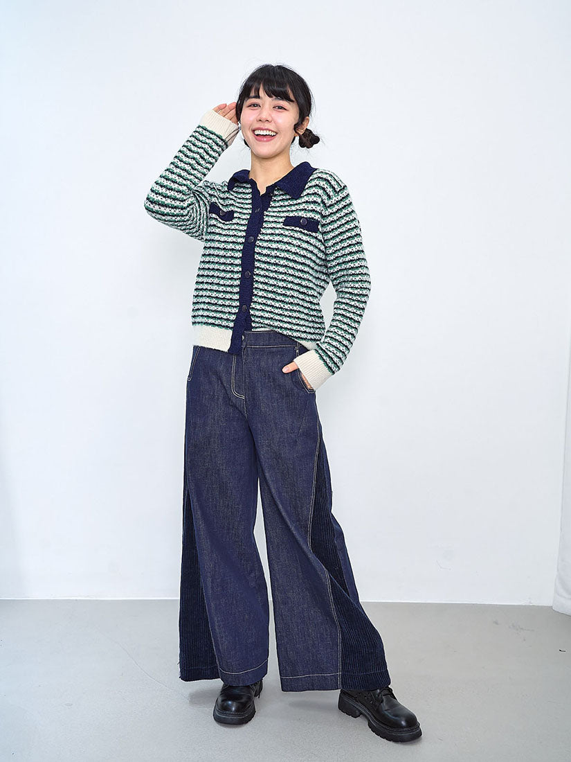 Tuck Striped Cardigan (2 Colours)