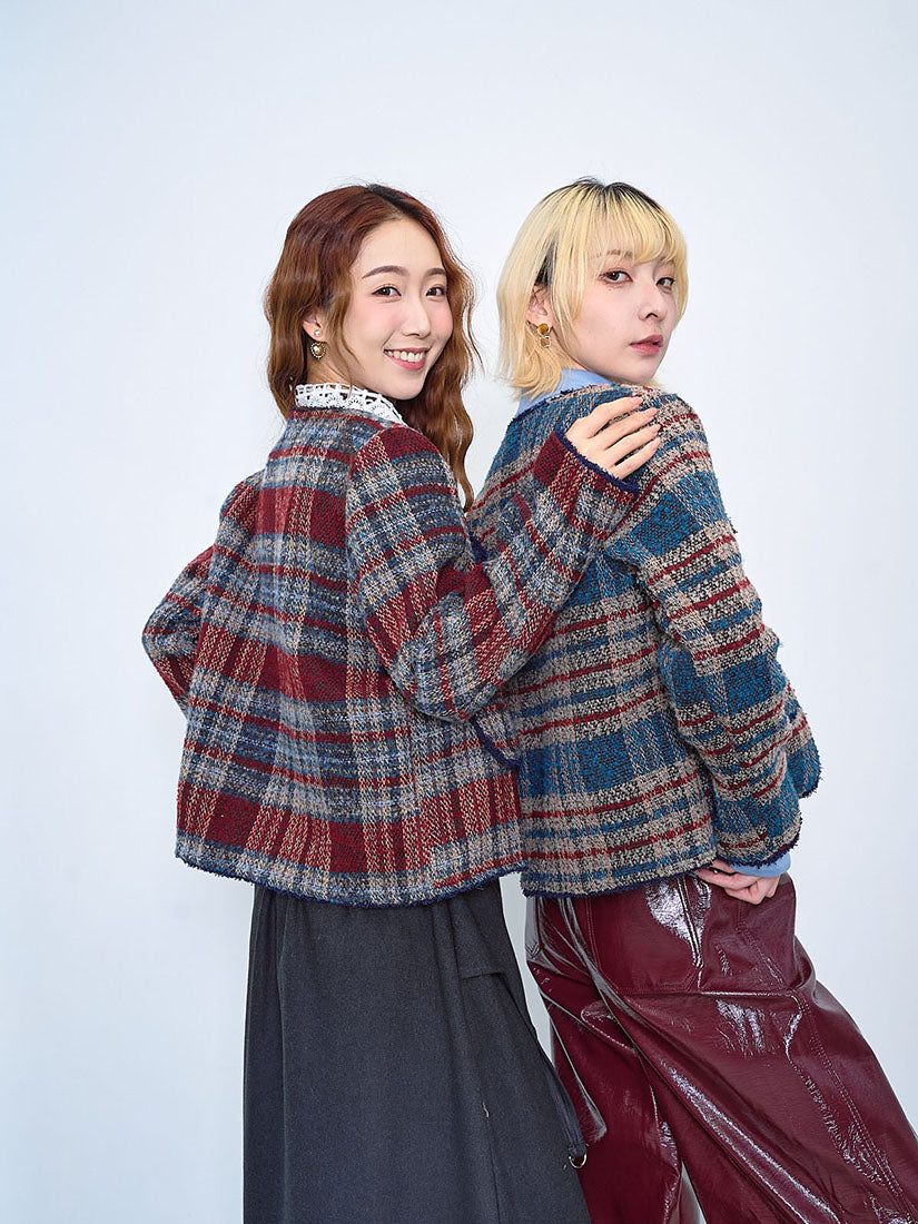 Golden Button Tweed Jacket (2 Colours)