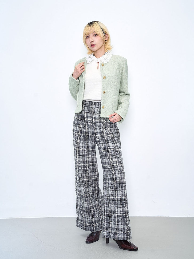 Woollen Tweed Pants (2 Colours)