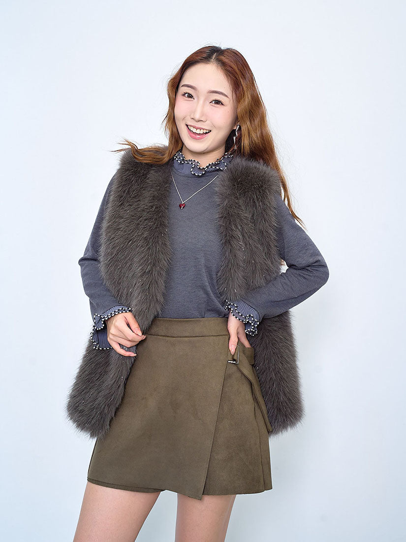 Layered Wrap Suede Shorts (3 Colours)