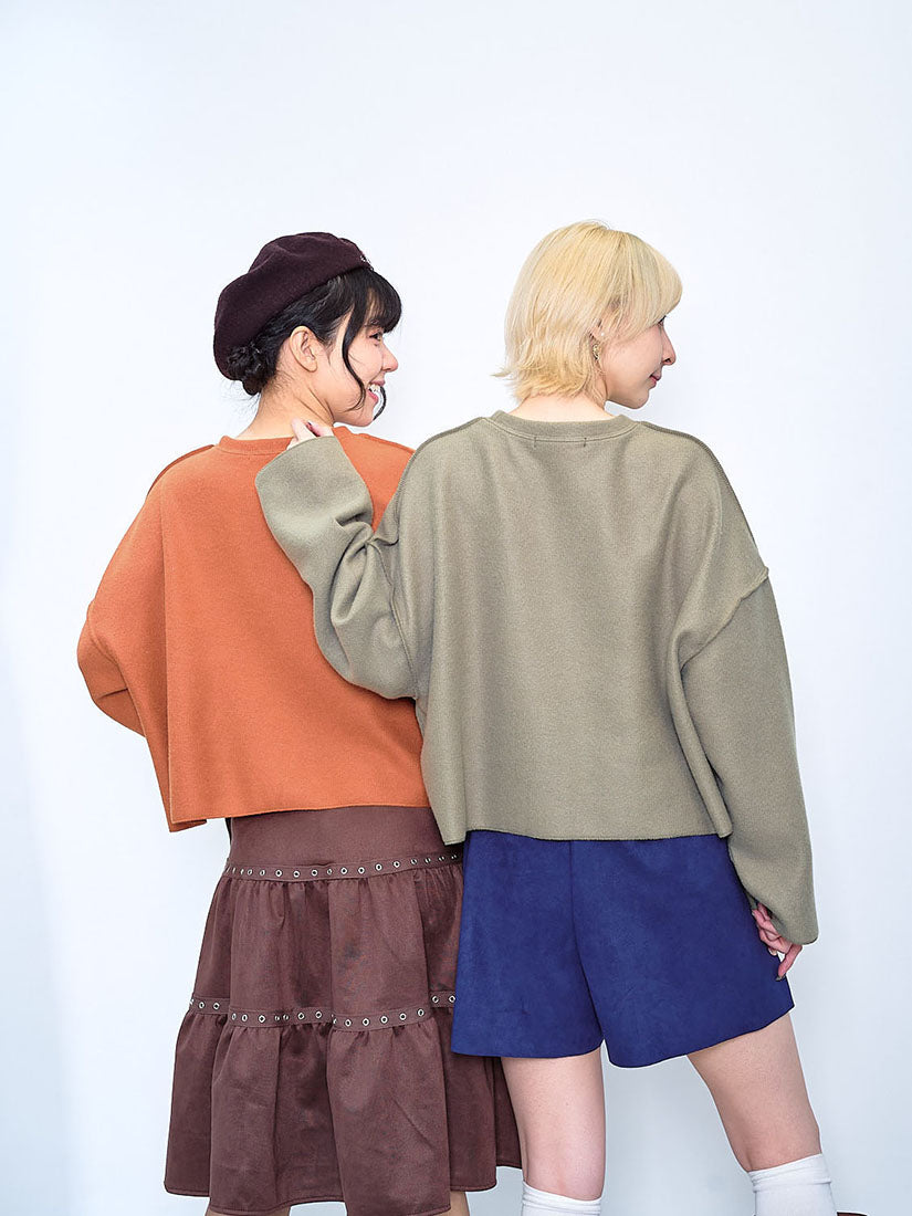 'Drake' Printed Brushed Crop Top (2 Colours)