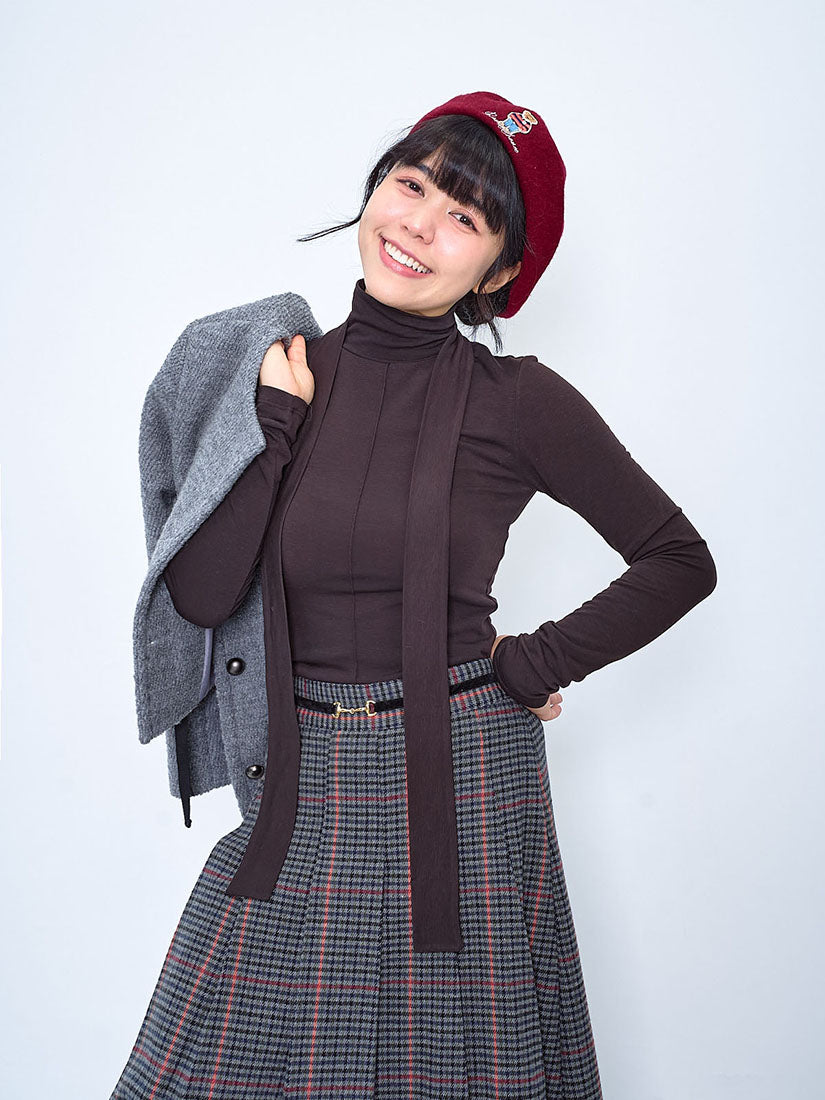 Tie Neck Basic Top (2 Colours)