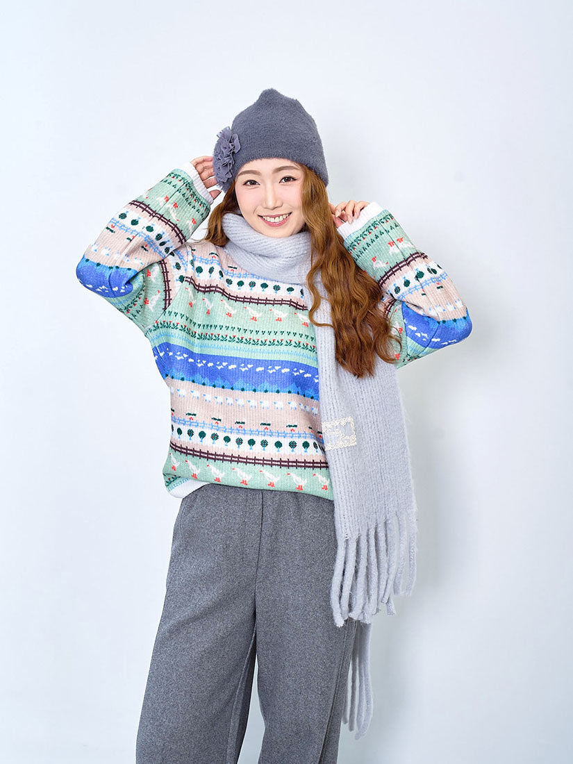 Orchard Pattern Sweatshirt