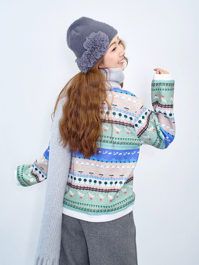 Orchard Pattern Sweatshirt