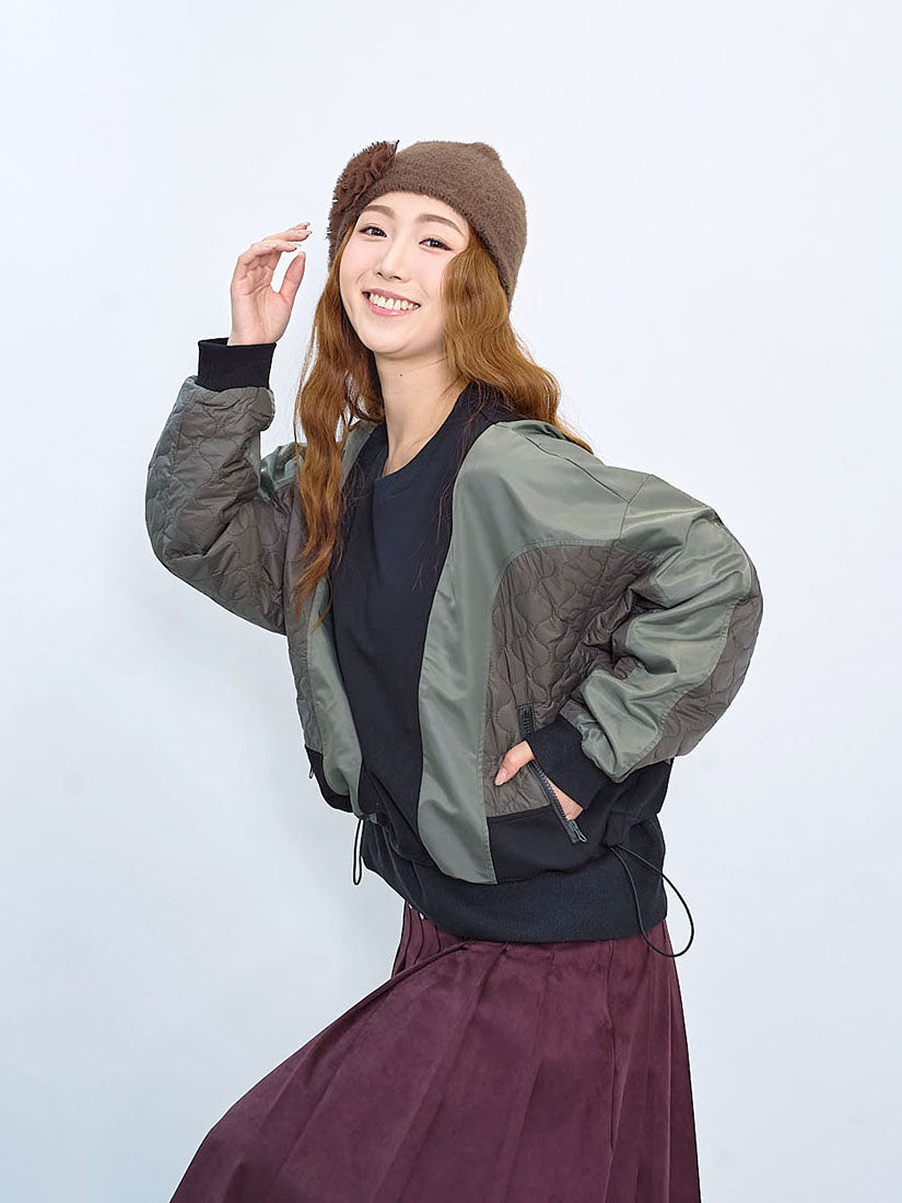 Quilted Patchwork Sweatshirt (2 Colours)