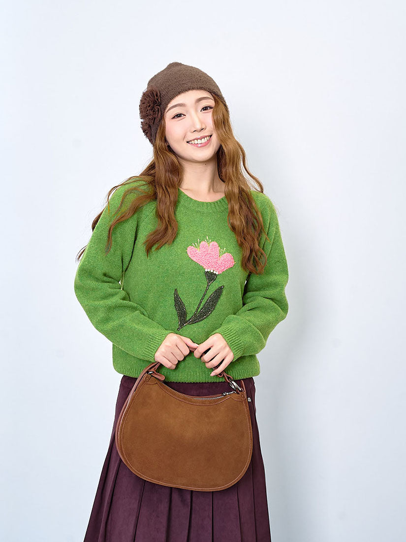 Flower Applique Sweater (2 Colours)