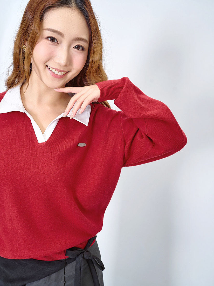 Shirt Collar Sweater (2 Colours)