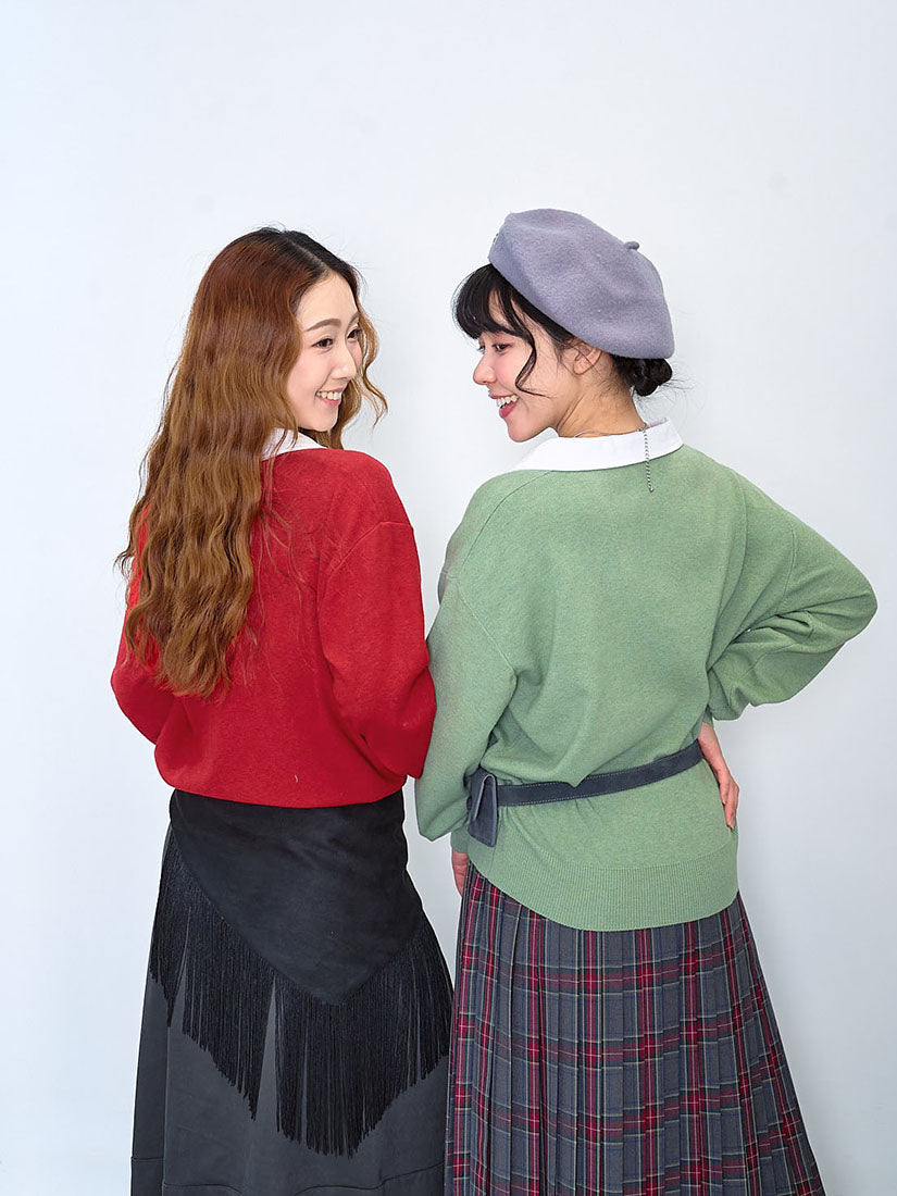 Shirt Collar Sweater (2 Colours)