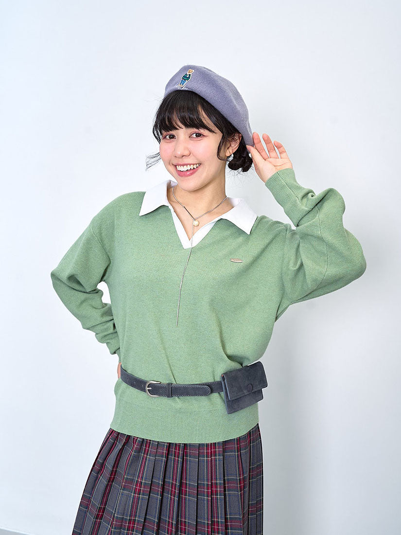 Shirt Collar Sweater (2 Colours)