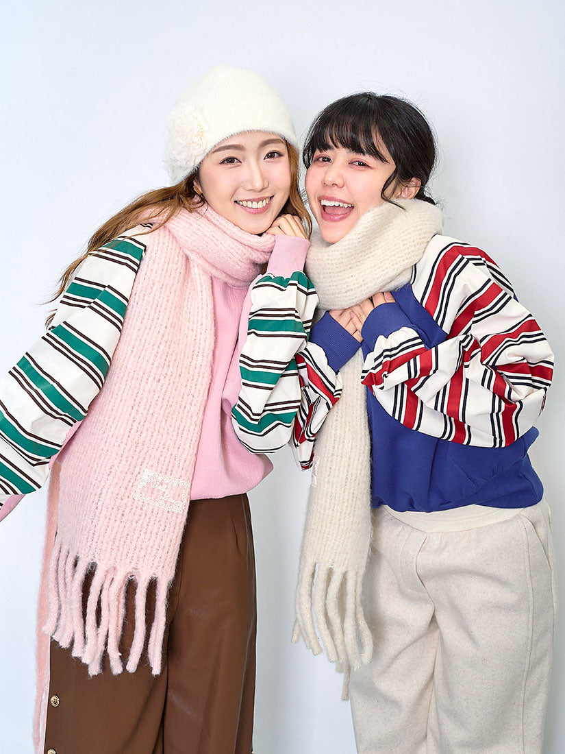 Striped Sleeve Sweatshirt (2 Colours)