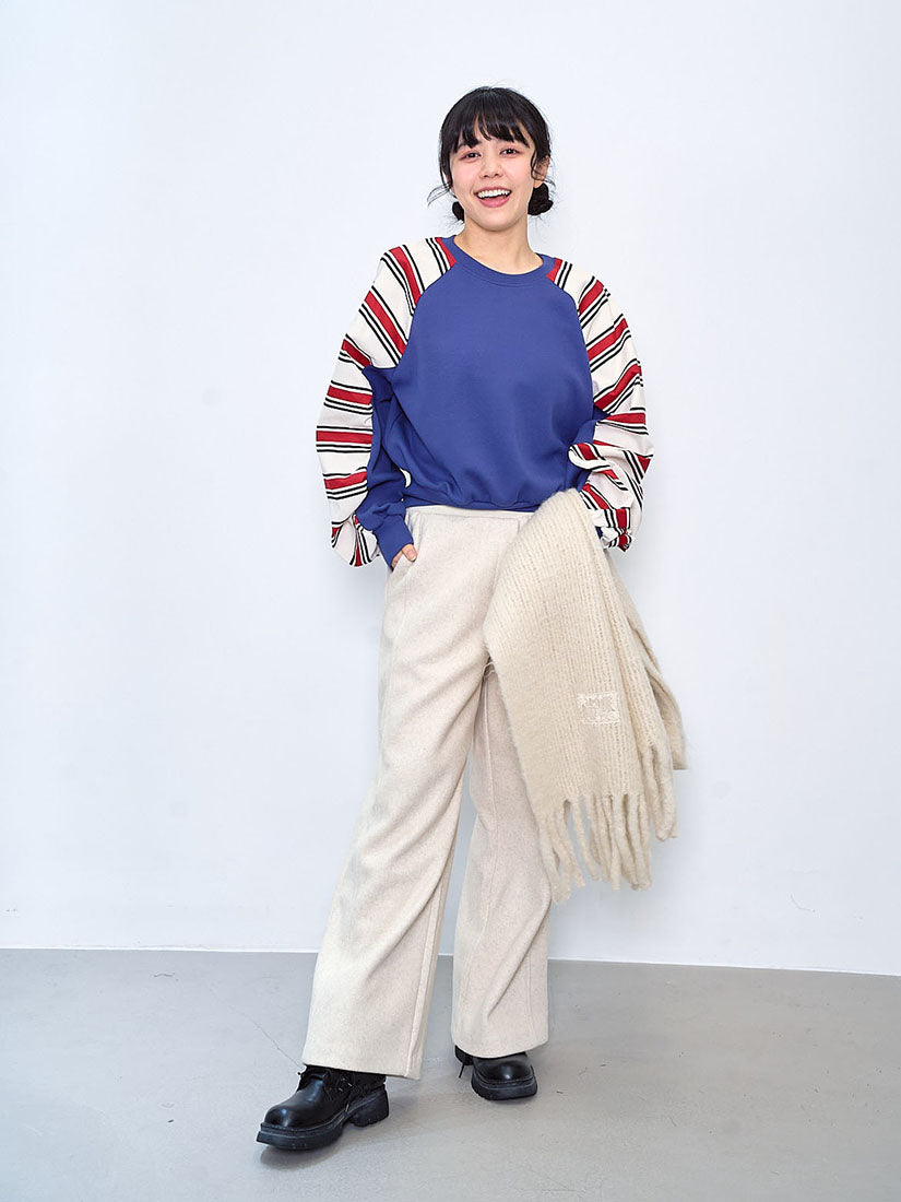 Striped Sleeve Sweatshirt (2 Colours)