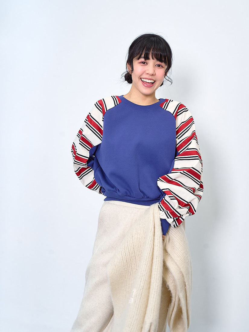 Striped Sleeve Sweatshirt (2 Colours)