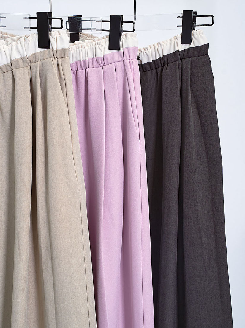 Contrast Drawstring Waistband Pants (3 Colours)