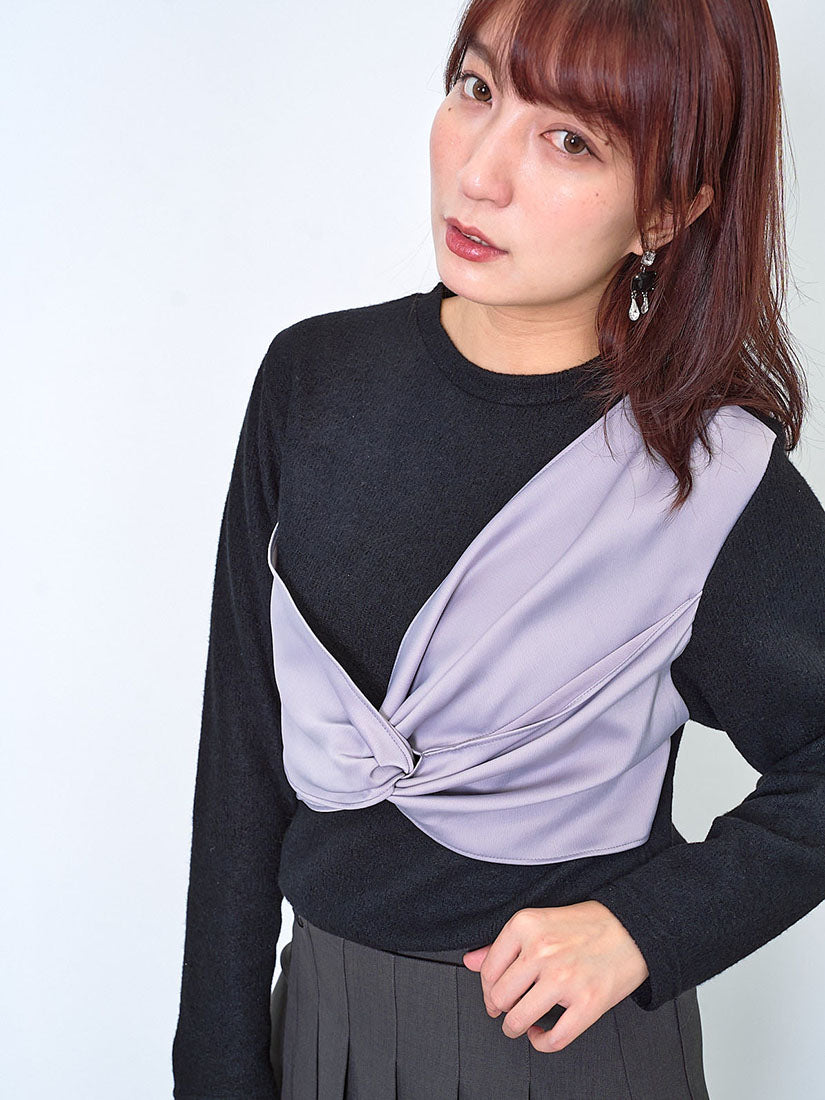 Twist Front Panel Top (2 Colours)