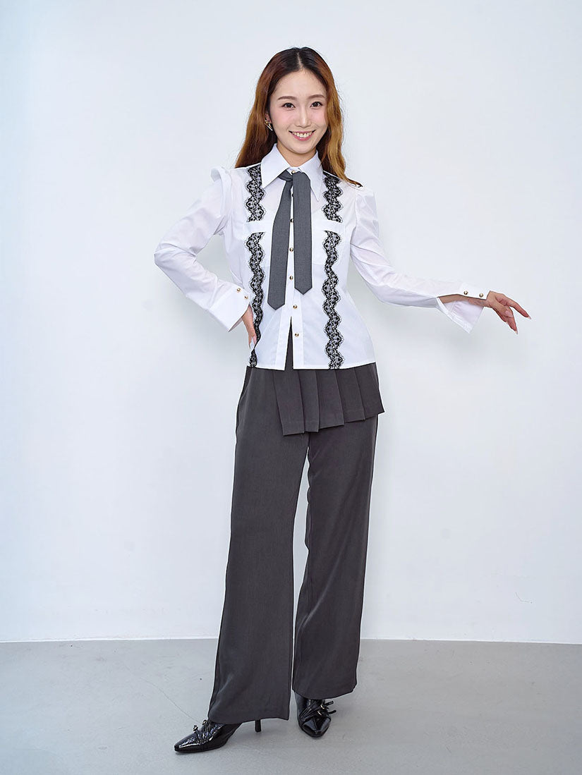 Pleated Panel Pants (2 Colours)