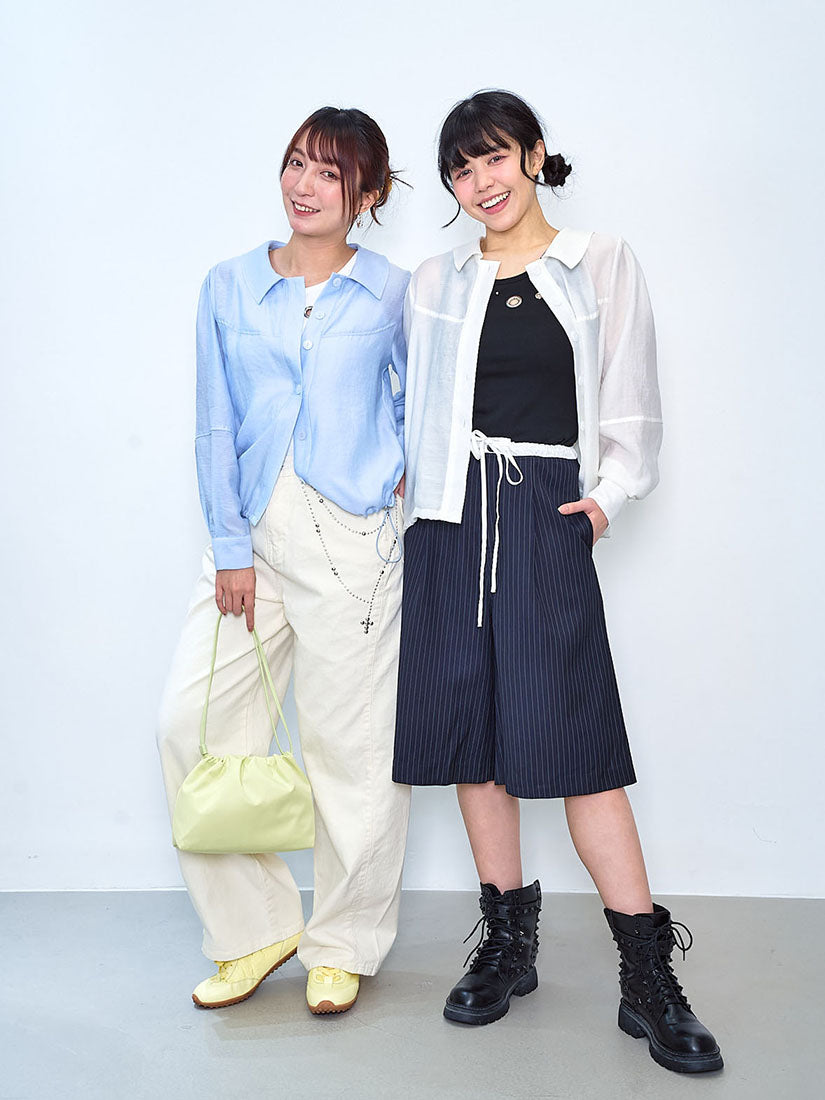 Drawstring Waist Blouse (2 Colours)