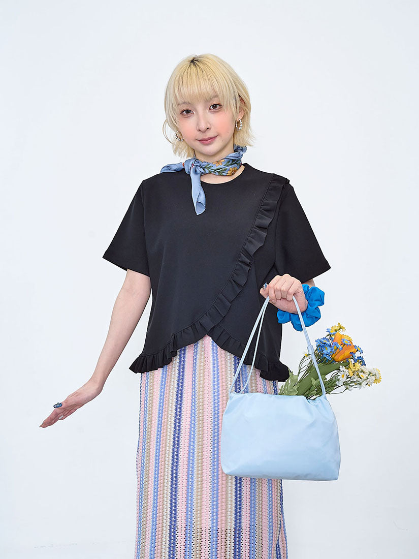 Ruffle Trim Tulip Top (2 Colours)