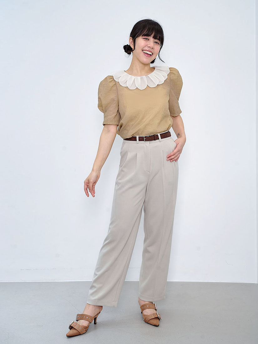 Belted Pleated Pants (2 Colours)