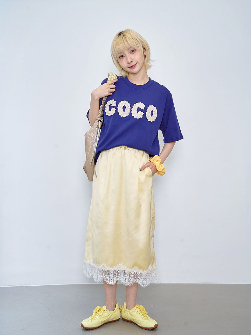 Floral Applique Coco Tee (2 Colours)