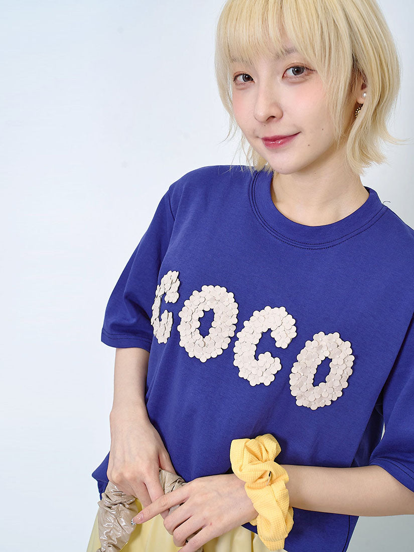 Floral Applique Coco Tee (2 Colours)
