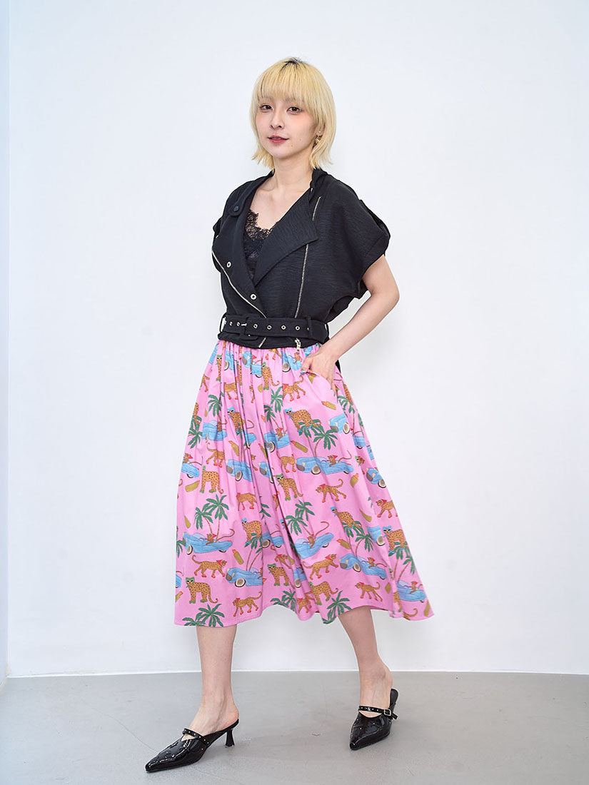 Trendy Leopard Printed Skirt (2 colours)