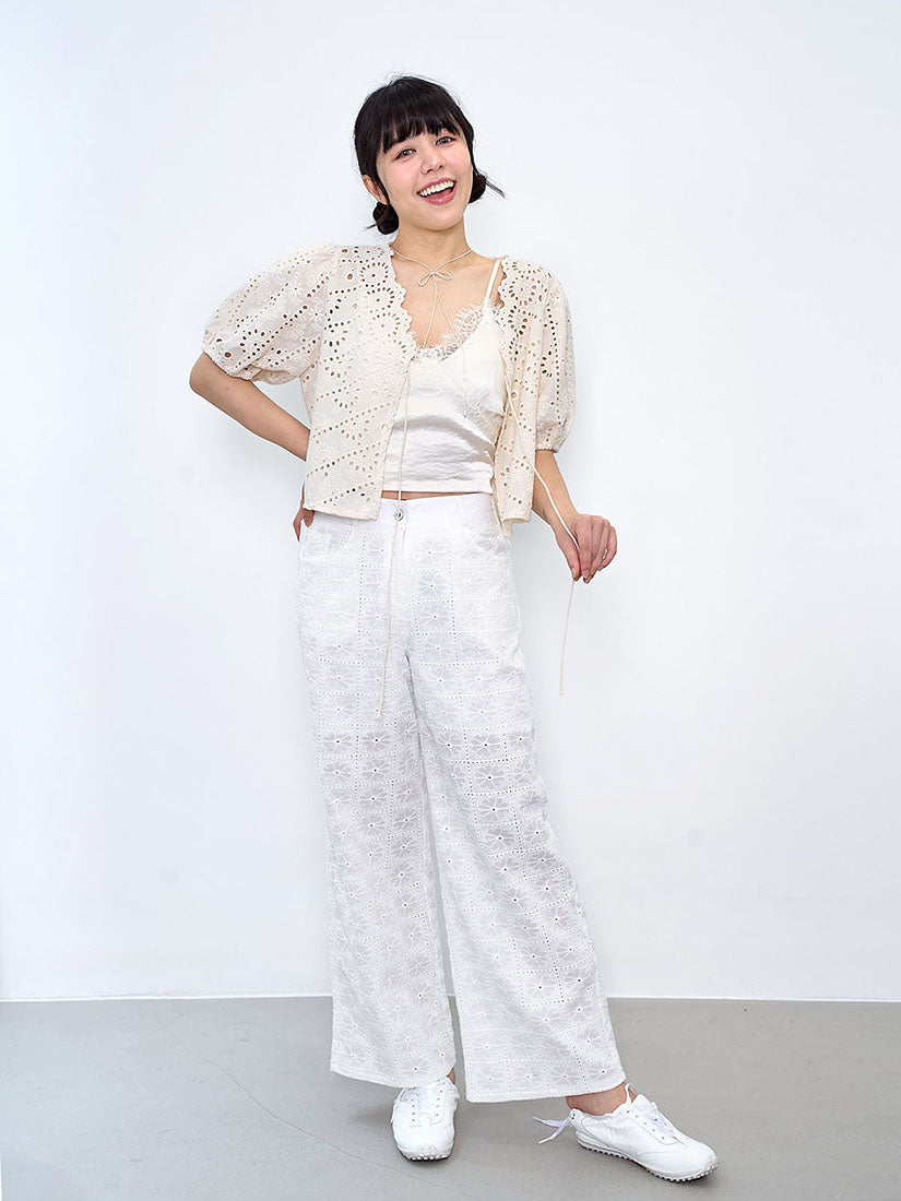 Floral Perforated Jacket (2 Colours)