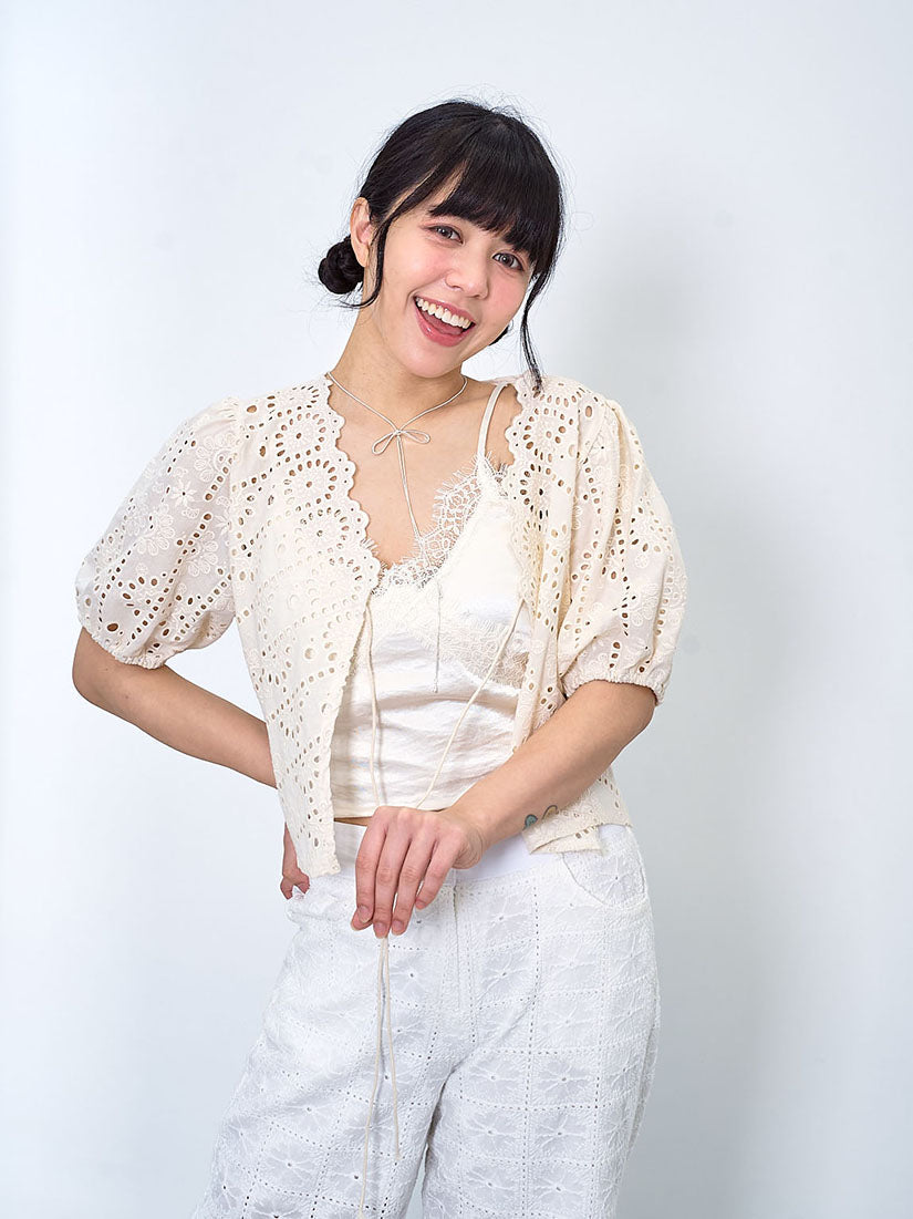 Floral Perforated Jacket (2 Colours)