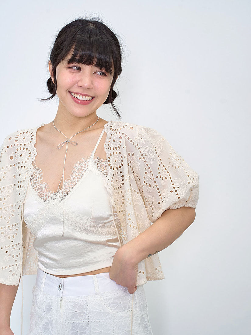 Floral Perforated Jacket (2 Colours)