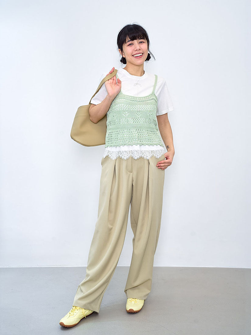 Pointelle Knitted Camisole (3 Colours)