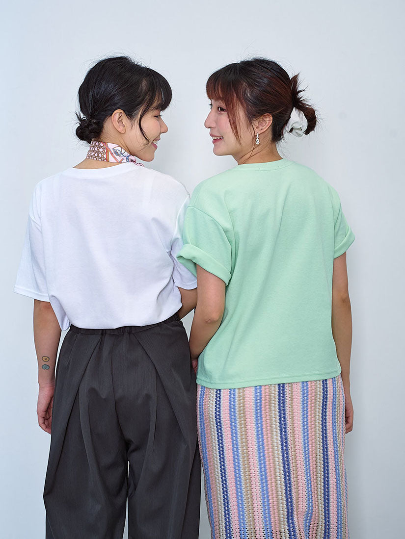 Hand Bag Printed With A Twilly Scarf Tee (2 Colours)