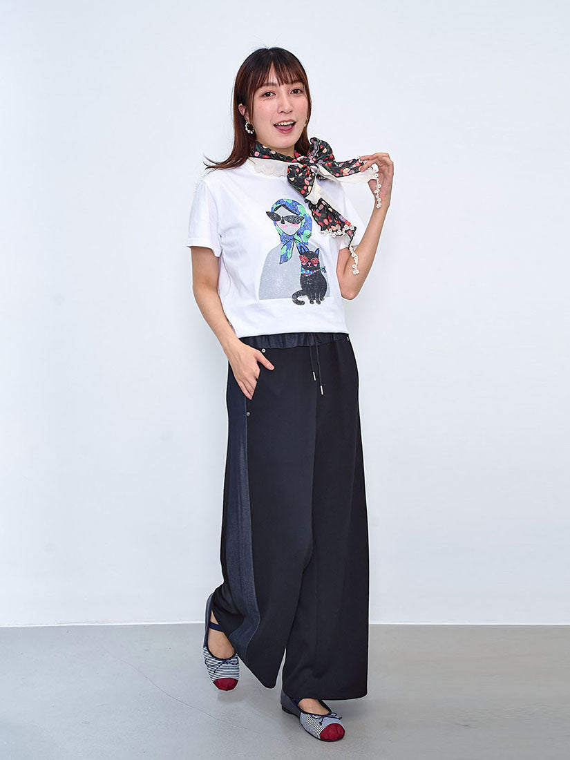 Paperbag Waist Panel Pants (2 Colours)