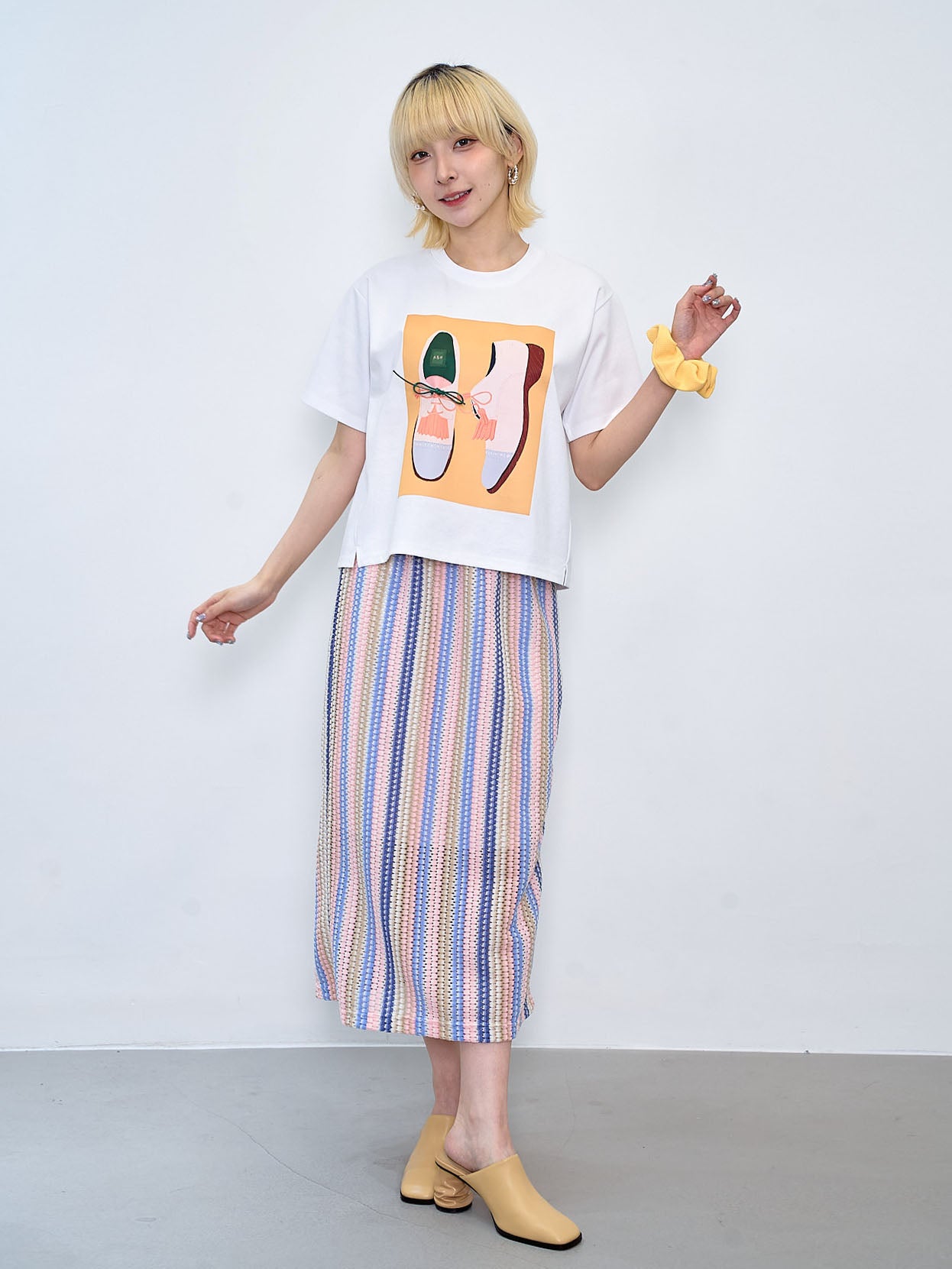 3D Shoelace Printed Tee (2 Colours)