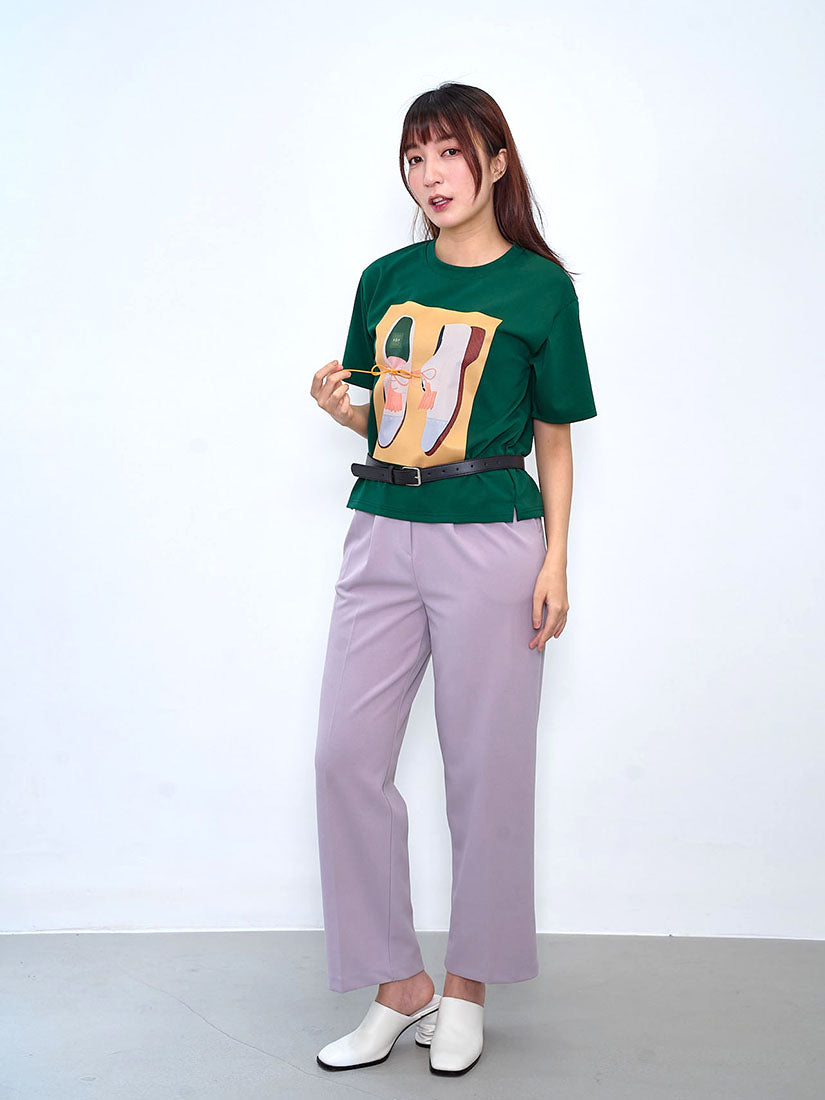 Belted Pleated Pants (2 Colours)