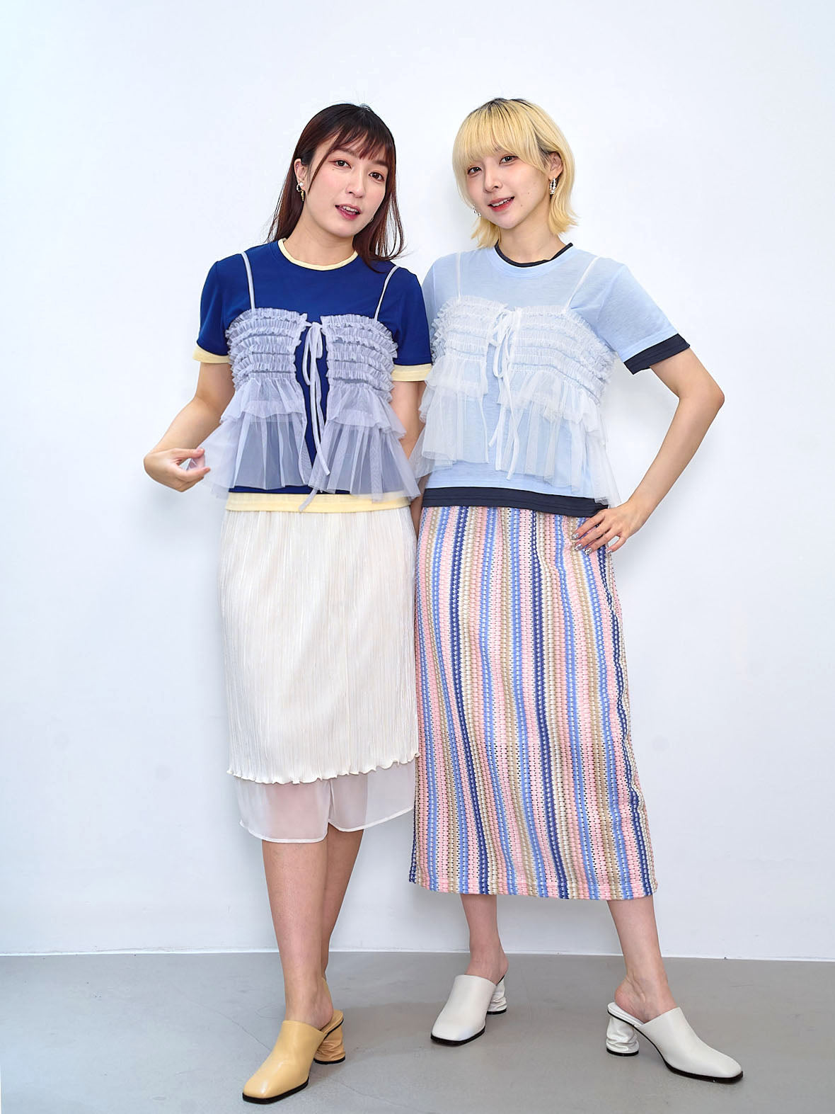 Faux Double Soft Tee (2 Colours)
