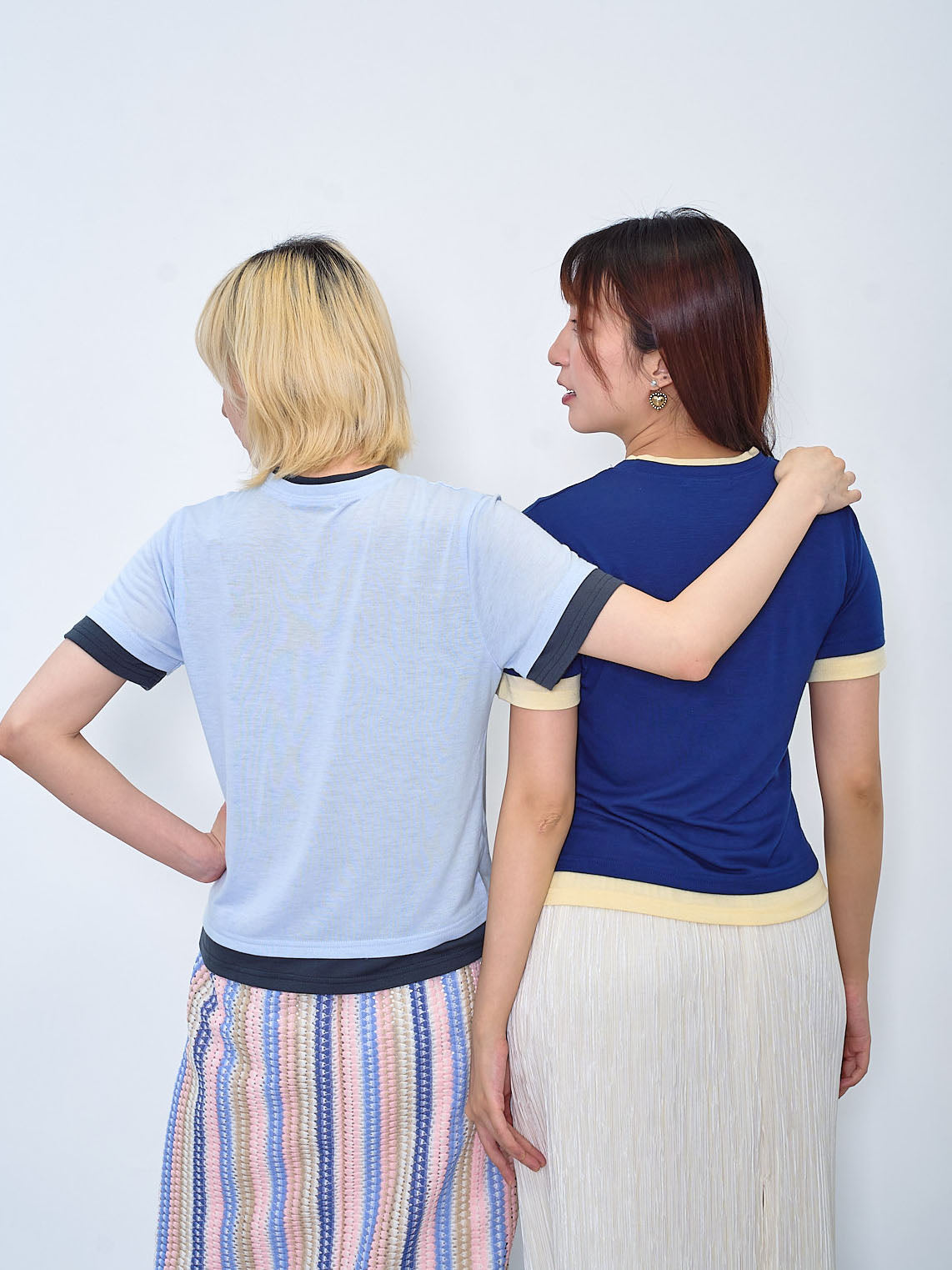 Faux Double Soft Tee (2 Colours)
