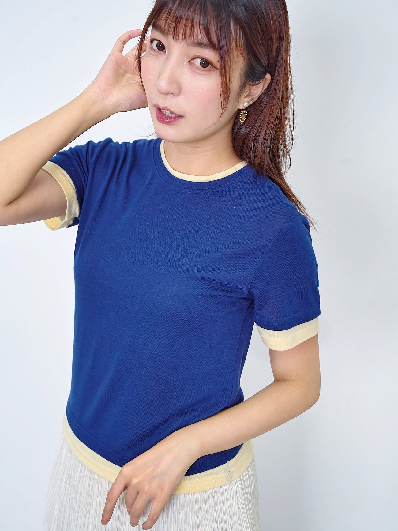 Faux Double Soft Tee (2 Colours)