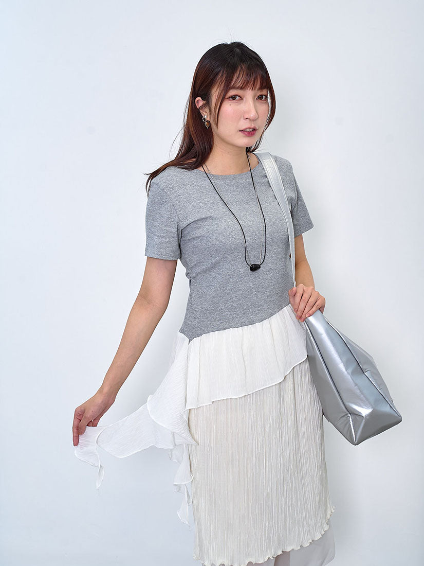 Asymmetric Ruffle Drape Top (2 Colours)