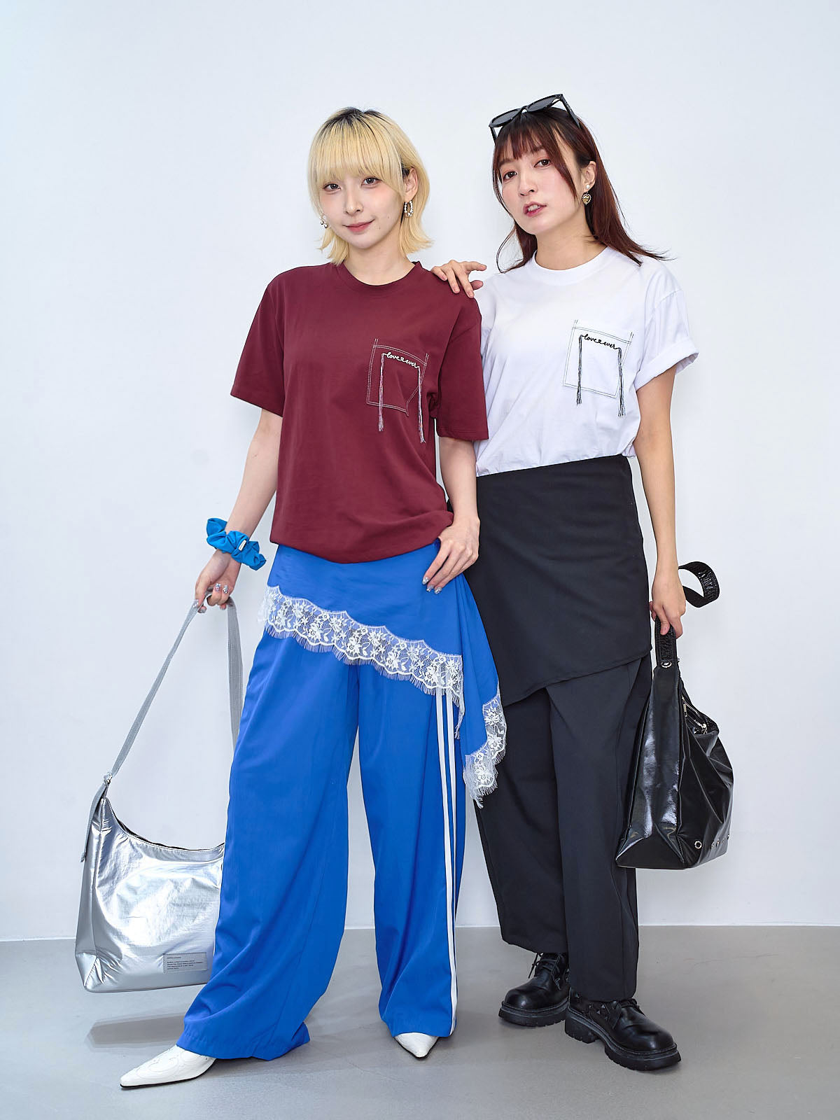 'Love Ever' Embroidered Pocket Tee (2 Colours)