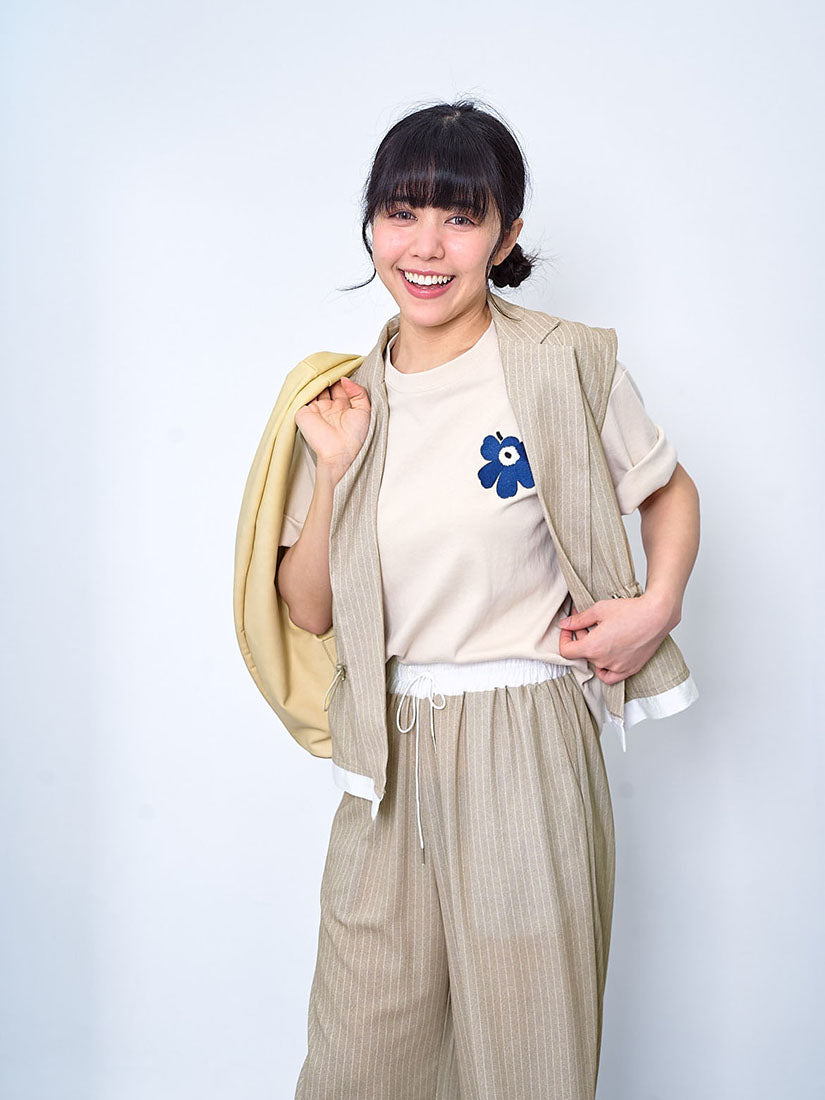 Striped Drawstring Waist Open Front Waistcoat (2 Colours)
