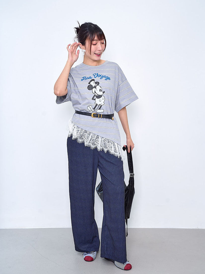 Steamboat Willie Mickey Striped Tee (2 Colours)