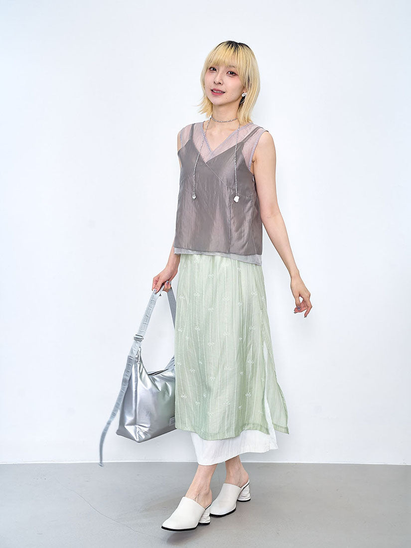 Camisole Layered Vest Top (2 Colours)