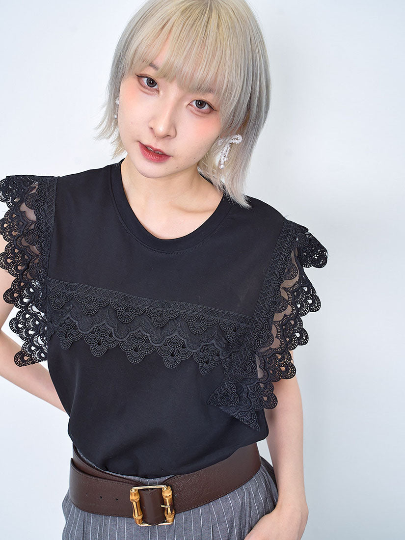 Lace Detailed Vest Top (2 Colours)