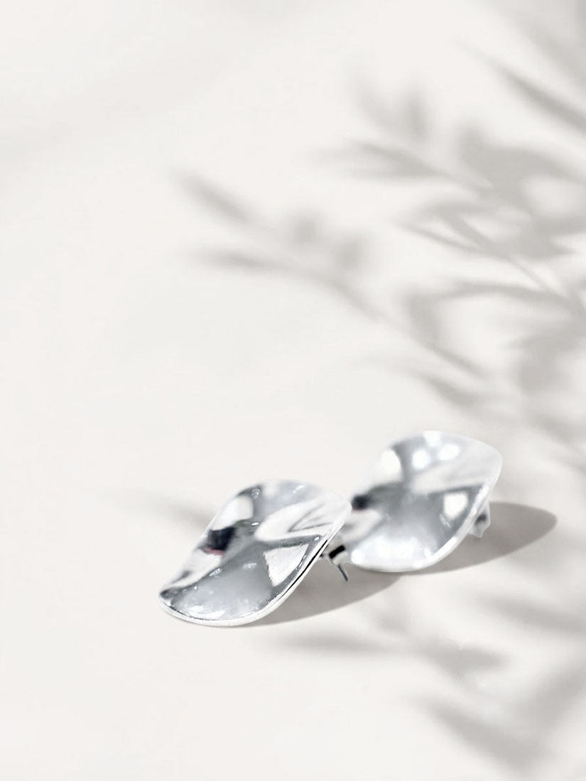 Vintage Silver Disc Earrings