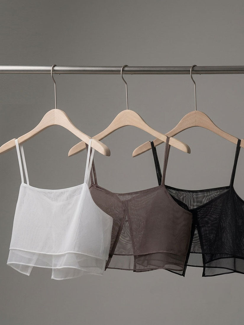 See Through Layered Cover Up Camisole (2 Colours)